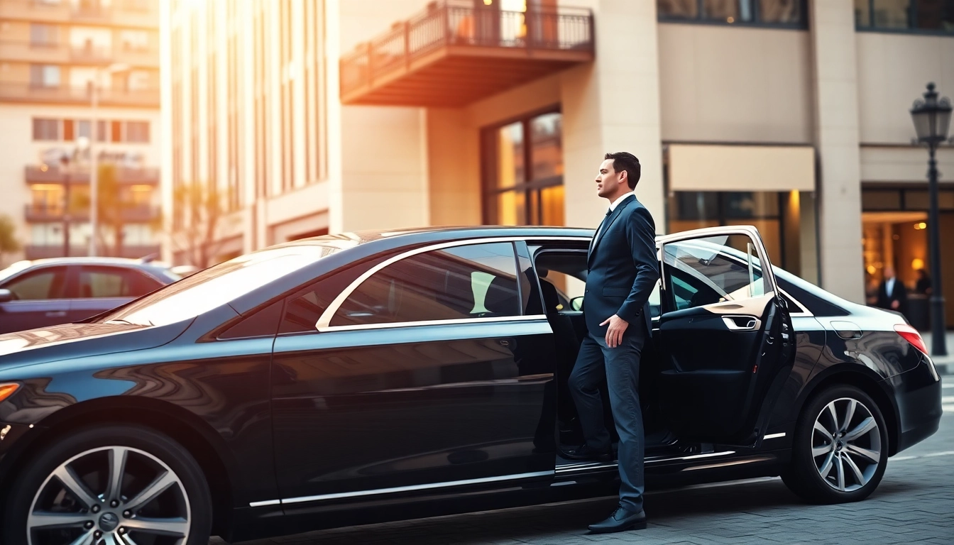 Experience a premium VIP chauffeur service with a professional chauffeur and luxury sedan.