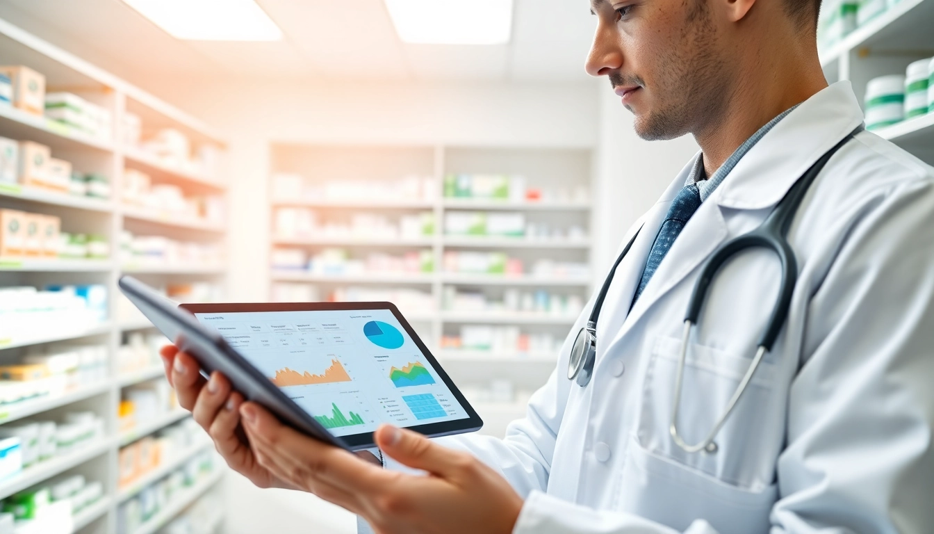 Highlighting the benefits of electronic prescribing, a healthcare provider easily navigates a digital prescription system.